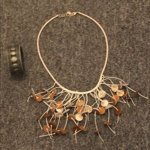 Necklace with bangle